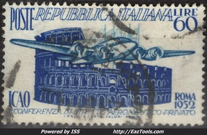 ITALIE CONFERENCE DU DROIT AERONAUTIQUE N° 635 AVEC OBLITERATION - Picture 1 of 1