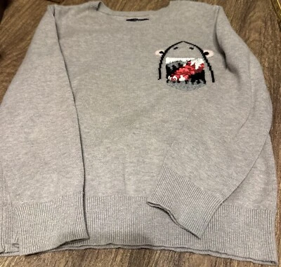 Suéter OsHKosH B'Gosh Gris Abatible Lentejuelas Tiburón Manga Larga Talla 10 Foto 1 de 4
