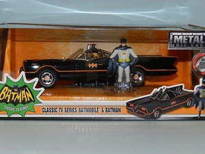 Jada 1/24 Classic 1960s TV Series Batmobile With Batman & Robin Figures MiB - Picture 1 of 1