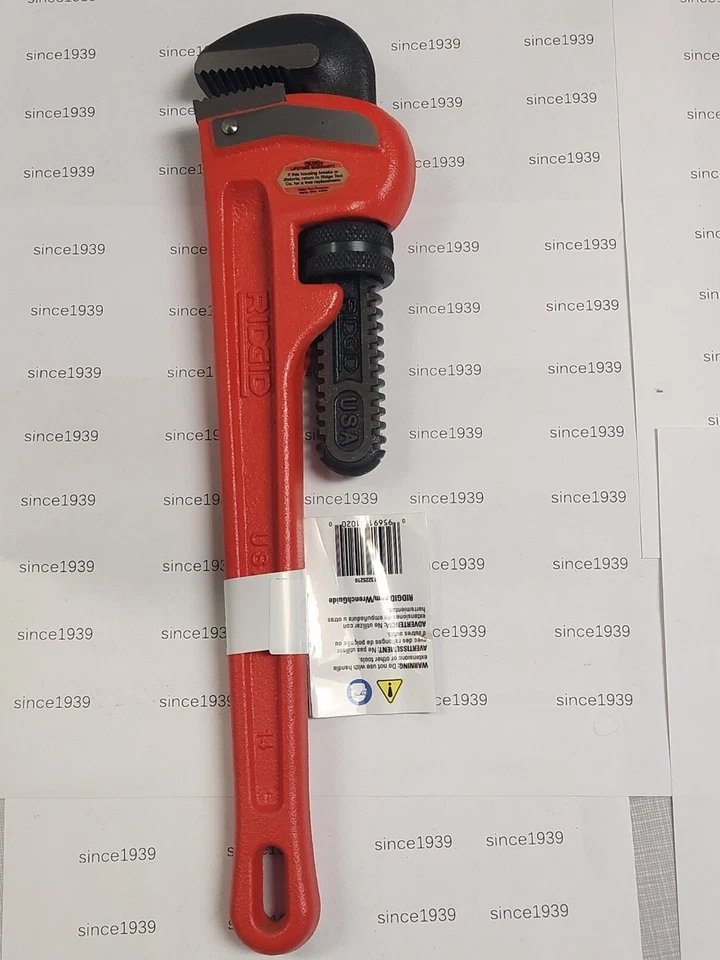 Ridgid 14 In Heavy Duty Pipe Wrench, 2 In. Cap., 31020 - Image 1 of 1