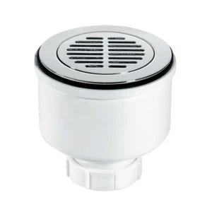 McAlpine VERTICAL OUTLET 2" 90mm Shower Trap Chrome on Brass ST90CPB-S-V - Picture 1 of 4