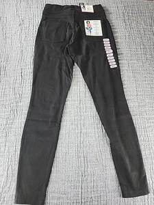 Utopia By Hue Women's Mid-Rise Stretch Slim Fit Pull On Denim Leggings Black - Picture 1 of 7