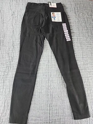 Utopia By Hue Women's Mid-Rise Stretch Slim Fit Pull On Denim Leggings Black - Image 1 of 4