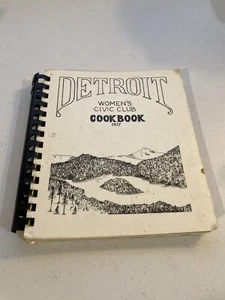1977 cook book, Detroit Women's Civic Club Cookbook, Oregon - Picture 1 of 6