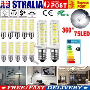 1/2/6/20x E14 7W LED Corn Bulb Light Kitchen Range Hood Fridge Cooker Globe Lamp - Picture 1 of 12