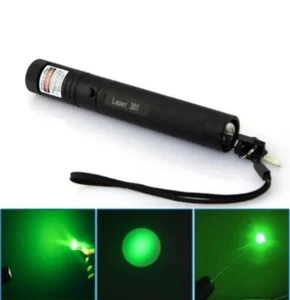 POINTEUR LASER PUISSANT VERT PILE ET CHARGEUR GREEN 1mW 10KM LONGUE PORTEE NEUF - Imagen 1 de 2