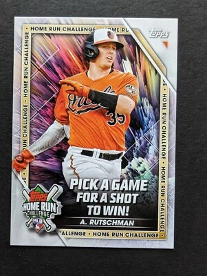 2023 Topps Home Run Challenge HRC-3 Adley Rutschman Orioles Code Intact - Image 1 of 2