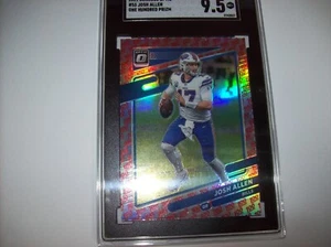 2021 Panini Donruss Optic One Hundred Josh Allen # 53 SGC 9.5 Mint SP Free Ship - Picture 1 of 6
