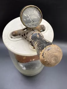 Antique Railroad A.A.R. Signal Cell Porcelain Battery Lid Glass Jar & Tester - Picture 1 of 20