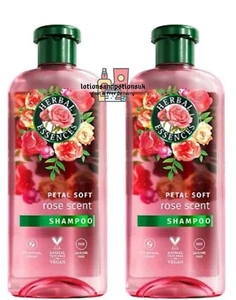 2 X Herbal Essences Petal Soft ROSE SCENT Shampoo 350ml - Picture 1 of 3