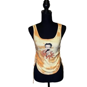Y2K Betty Boop Orange And Yellow Tie Die Women’s Size Medium New With Tag - Picture 1 of 11