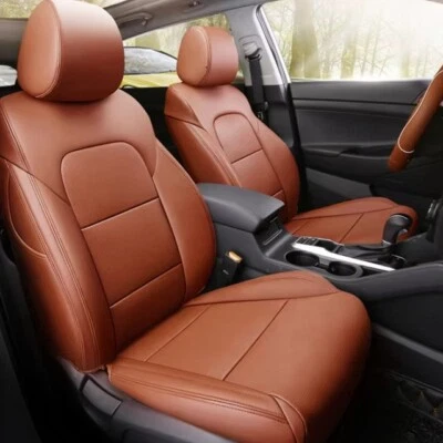 FOR 2005-2024 HYUNDAI TUCSON MOTOPTES CUSTOM CAR SEAT LEATHER COVERS FULL SET - Image 1 of 4