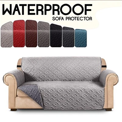 Sofa Slip Covers Reversible Waterproof Quilted Throws Pet Protector Couch Cover - Image 1 of 4