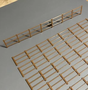 Esgrima de paisaje ferroviario modelo calibre 10 unidades escala Hornby escala 1:76 impresa en 3D MARRÓN - Imagen 1 de 3