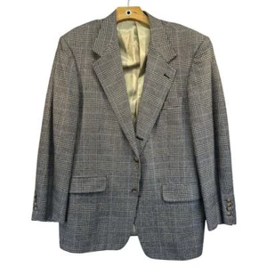 Harold Powell Plaid Tweed Mens Blazer 41R  - Picture 1 of 15
