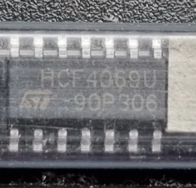 ST MICROELECTRONICS HCF4069U INTEGRATED CIRCUIT 22/PK (RO2.3BLUEC) - Image 1 of 2