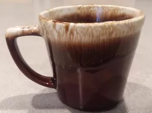 McCoy Pottery Brown Drip D Handle Coffee Cup / Mug USA Vintage - Picture 1 of 4