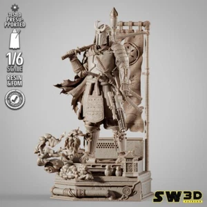 Boba Fett Samurai ACTION FIGURE Statue Kit resina 3D!!! UNPAINTED - Bild 1 von 4