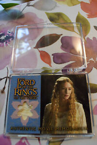 Galadriel's Silk Chiffon Costume Card Memorabilia Lord of The Rings Two Towers