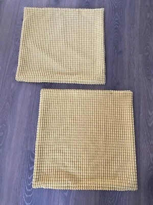 IKEA GULLKLOCKA Yellow 20x20 Pillow Covers ONLY Set of 2 - Image 1 of 4