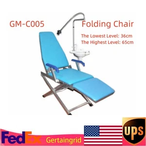 Folding Dental Portable Chair Folding Mobile Stool With LED Light Water Supply - Picture 1 of 9