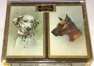 Vintage art deco Marshall Fields grande alano dalmata SIGILLATO Duratone anni 50 tasse - Foto 1 di 10