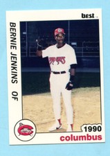 1990 Minor League Cards  # 10 Bernie Jenkins -- Columbus Mudcats -- Box 151