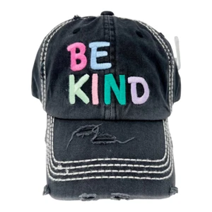 Sombrero ajustado bordado envejecido Be Kind nuevo sin etiquetas - Imagen 1 de 5
