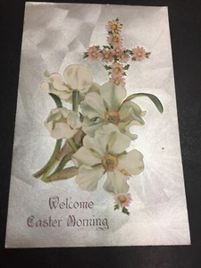 1910’s WELCOME EASTER MORNING. Vintage Postcard - Picture 1 of 4