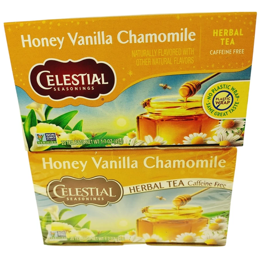 2-Condimentos Celestiales Miel Vainilla Manzanilla Té 20 Bolsas Foto 1 de 4