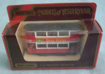 Matchbox Models of Yesteryear Y-15 Preston Tramcar Swan Vestas Matches BNIB - Image 1 of 2