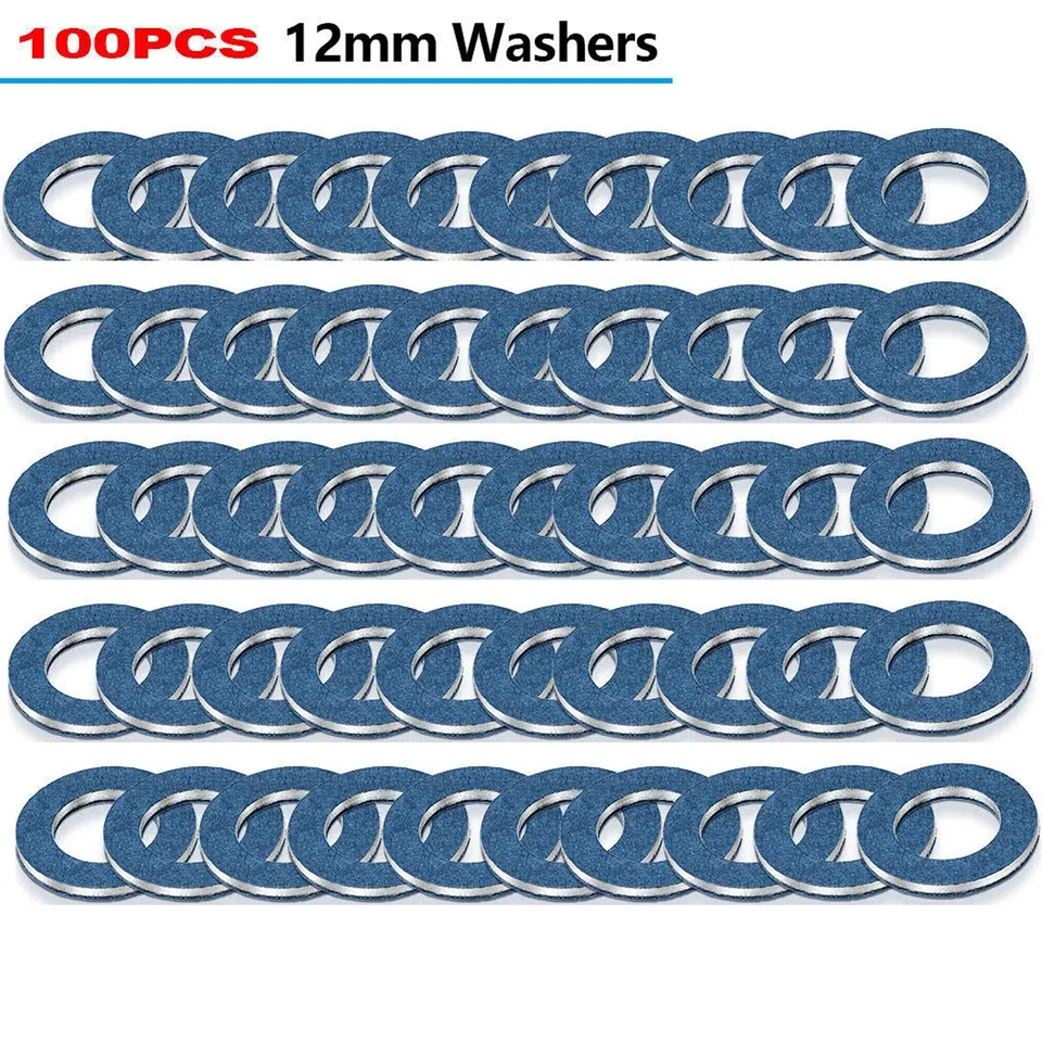 90430-12031 For Toyota Lexus SCION Oil Drain Plug Washer Gasket Set of 100 - Image 1 of 4