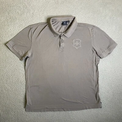 Camisa Victorinox Hombres XL Polo Gris Logo Manga Corta Botón Exterior Preppy Informal Foto 1 de 4