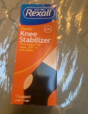 Rexall Elastic Knee Stabilizer Firm Support Brace L/XL  - Image 1 of 2
