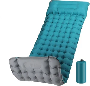 Selbstaufblasende Campingmatte - mit Fußpumpe - 4" dick - wasserdicht - Bild 1 von 6
