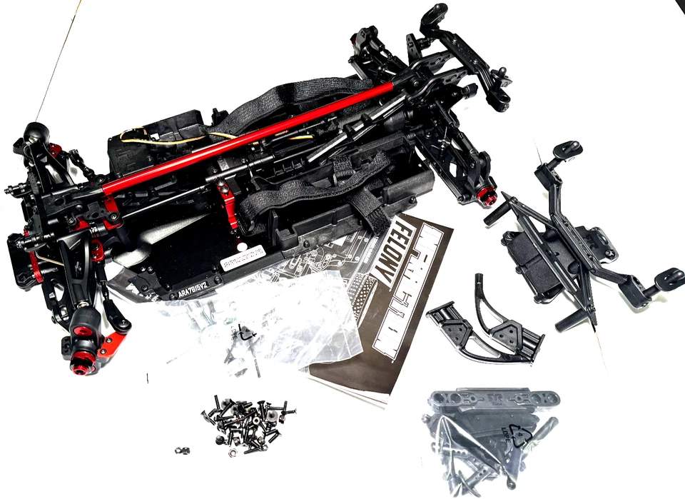 ARRMA INFRACTION V2 6S chasis de rodillos velocidad hoon drift 1/7 bash deslizante ARA7615V2 Foto 1 de 4