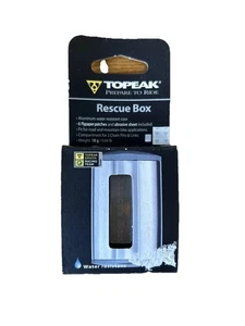 Topeak Rescue Box: Fahrrad / Fahrrad / Bicycle Pannenflicken Set im Koffer - Silber - Bild 1 von 6