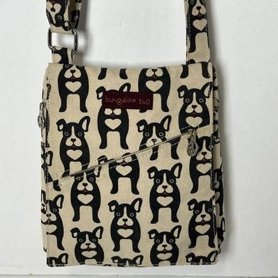 Bolso Bandolera Bungalow 360 Boston Terrier Perro Lona Ligero Foto 1 de 4