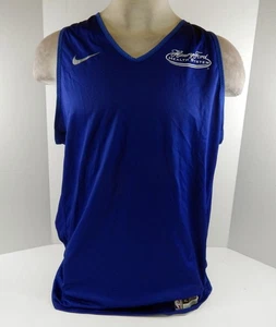 Mens Detroit Pistons Blank Game Issued Blue Practice Jersey XLT 160S - Imagen 1 de 7