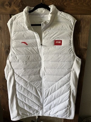 Anta New Team China National Team Vest, White And Red, Size 7X - Image 1 of 3