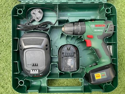 Bosch psb 1800 li-2 2amp cordless combo drill in case with manual - Image 1 of 4