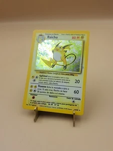 1999 SPANISH Pokemon Base Set #14/102 Holo Raichu. MP - Picture 1 of 4