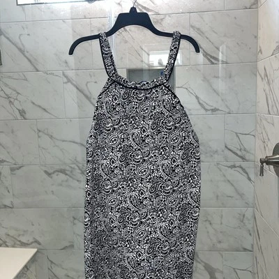 Vestido de baño Lands' End para mujer talla 16 blanco y negro Foto 1 de 4