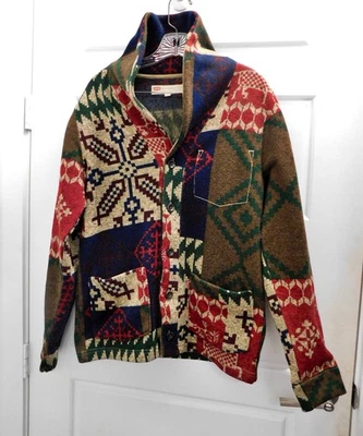 Suéter Levi's Navajo Azteca Tejido Polar Cárdigan Beulah Levi Strauss talla S Foto 1 de 4