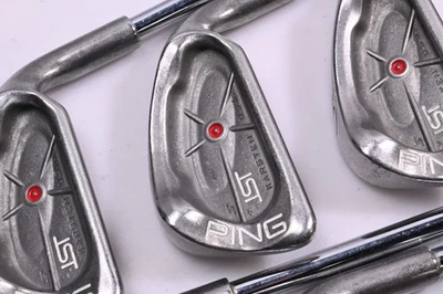 Ping ISI Nickel Irons / 3-PW / Red Dot / Regular Flex Ping JZ Shafts - Image 1 of 4