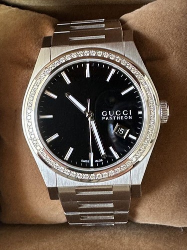 Orologio Gucci Uomo Pantheon 115.2 Diamanti Usa Contola S Eocumenti Doc Dalppone