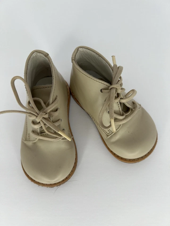 Josmo Toddler Kids Boy Girl First Walker Oxfords Beige Size 4 EU 20 - Image 1 of 4