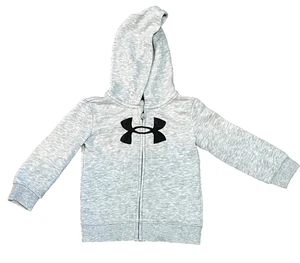 Under Armour Gray Fleece Toddler Zip Up Hoodie 24 Mo - Bild 1 von 5
