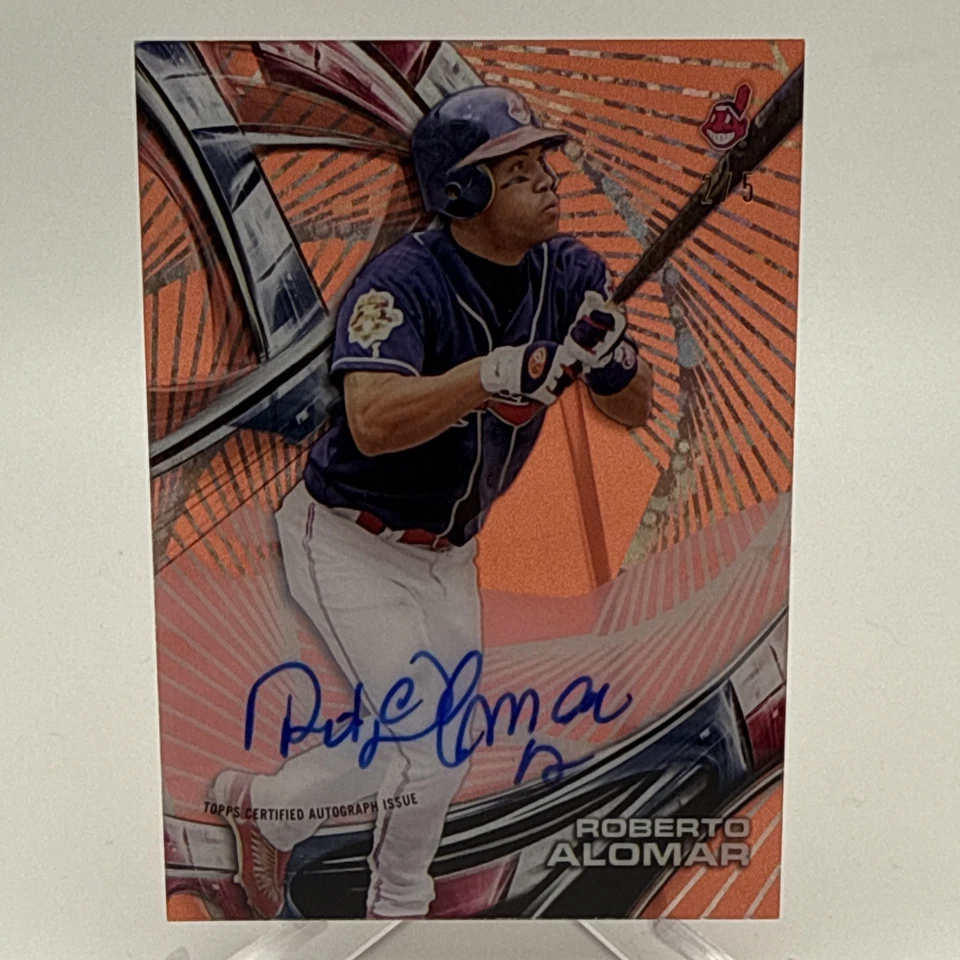 2016 High Tek Roberto Alomar Red Orbit Diffractor Auto /5 #HT-RA - Image 1 of 4