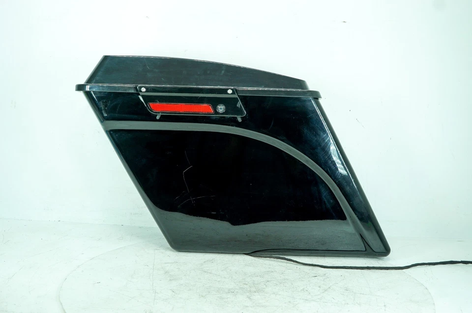 10 Harley Road Glide Touring Trasero Izquierdo 1 Alforja Equipaje Arañazos SIN Llave 1371 Foto 1 de 4